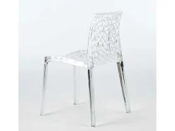 16 Silla de cocina o de comedor de Policarbonato Transparente Gruvyer Stock - Transparente