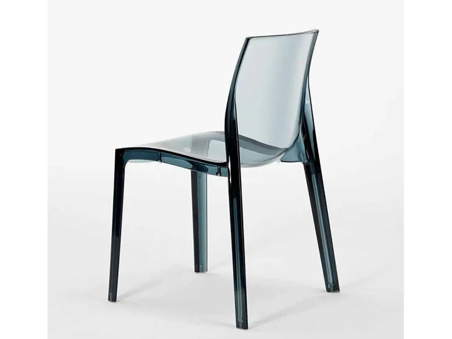 16 Silla Femme Fatale Grand Soleil transparentes Oferta Stock Bar Restaurante - Transparente Antracita Negro
