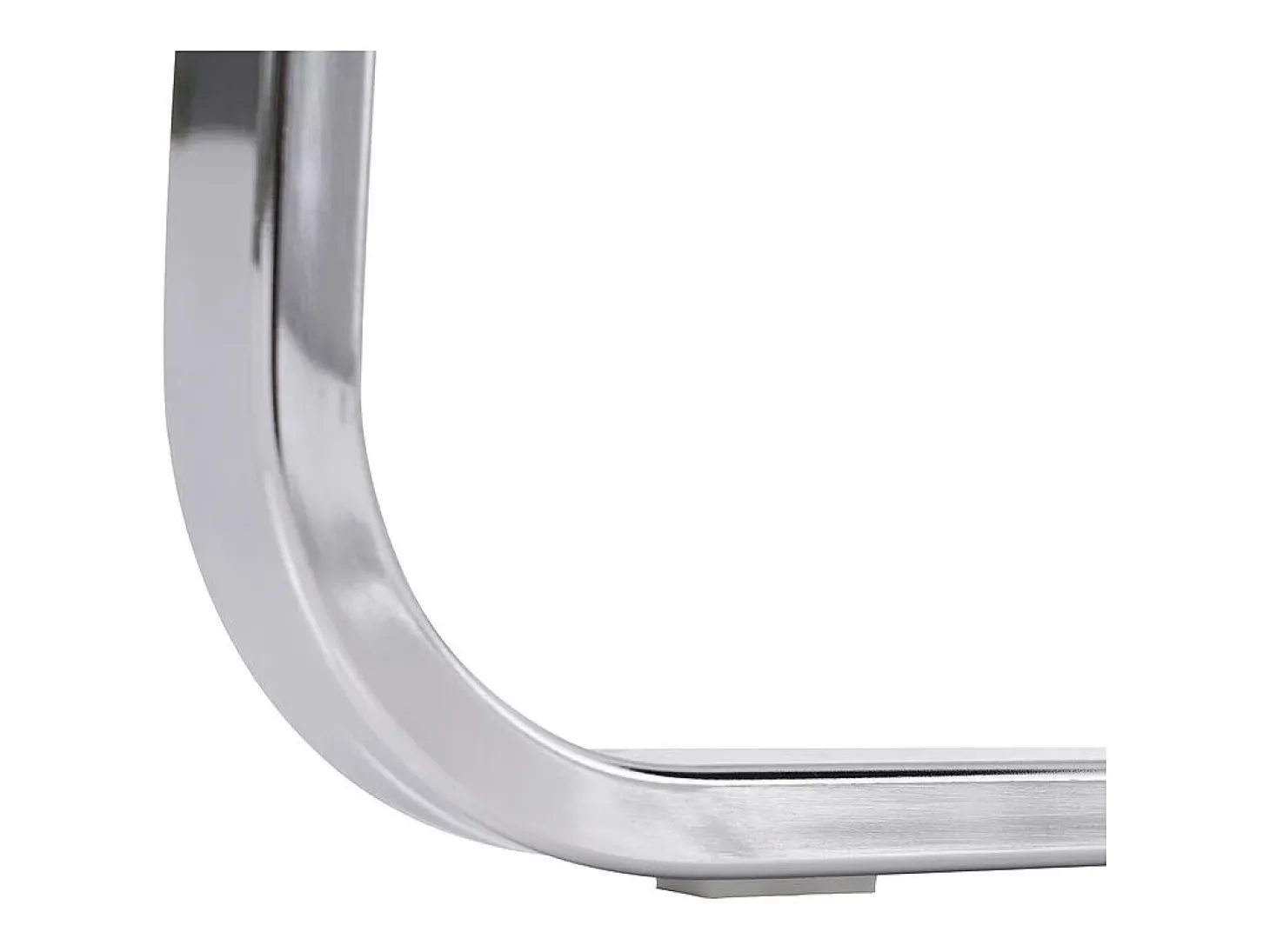 2 sillas cantilever en terciopelo y metal plateado - Diseño diamante - Carga máx. 150 kg - 55x45x87 cm - Gris
