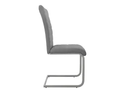 6 sillas de comedor basculante gris asientos cantilever de polipiel ergonómico