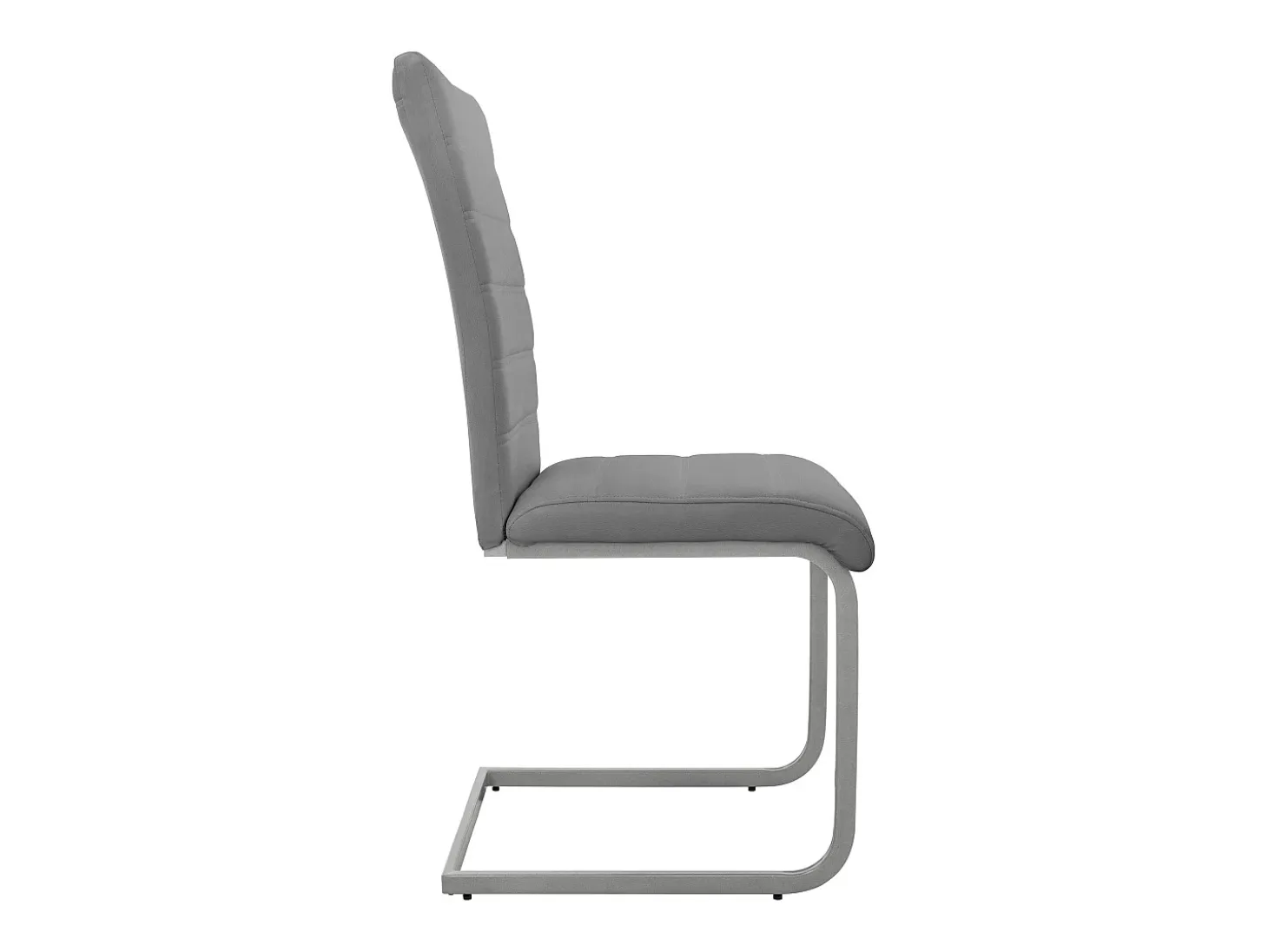 6 sillas de comedor basculante gris asientos cantilever de polipiel ergonómico