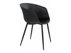 4 Sillones polipropileno negro RODA