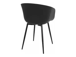 4 Sillones polipropileno negro RODA