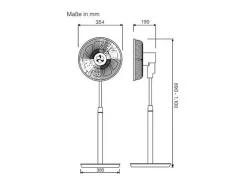 AIROS ECO SV 35 ventilador de suelo blanco Casafan