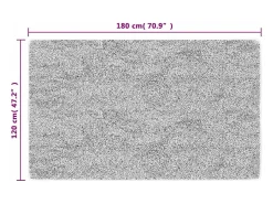 Alfombra antideslizante lavable 120x180 cm multicolor
