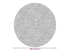 Alfombra antideslizante lavable φ120 cm antracita