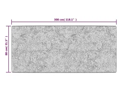Alfombra antideslizante lavable 80x300 cm Multicolor