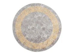 Alfombra antideslizante lavable φ120 cm gris