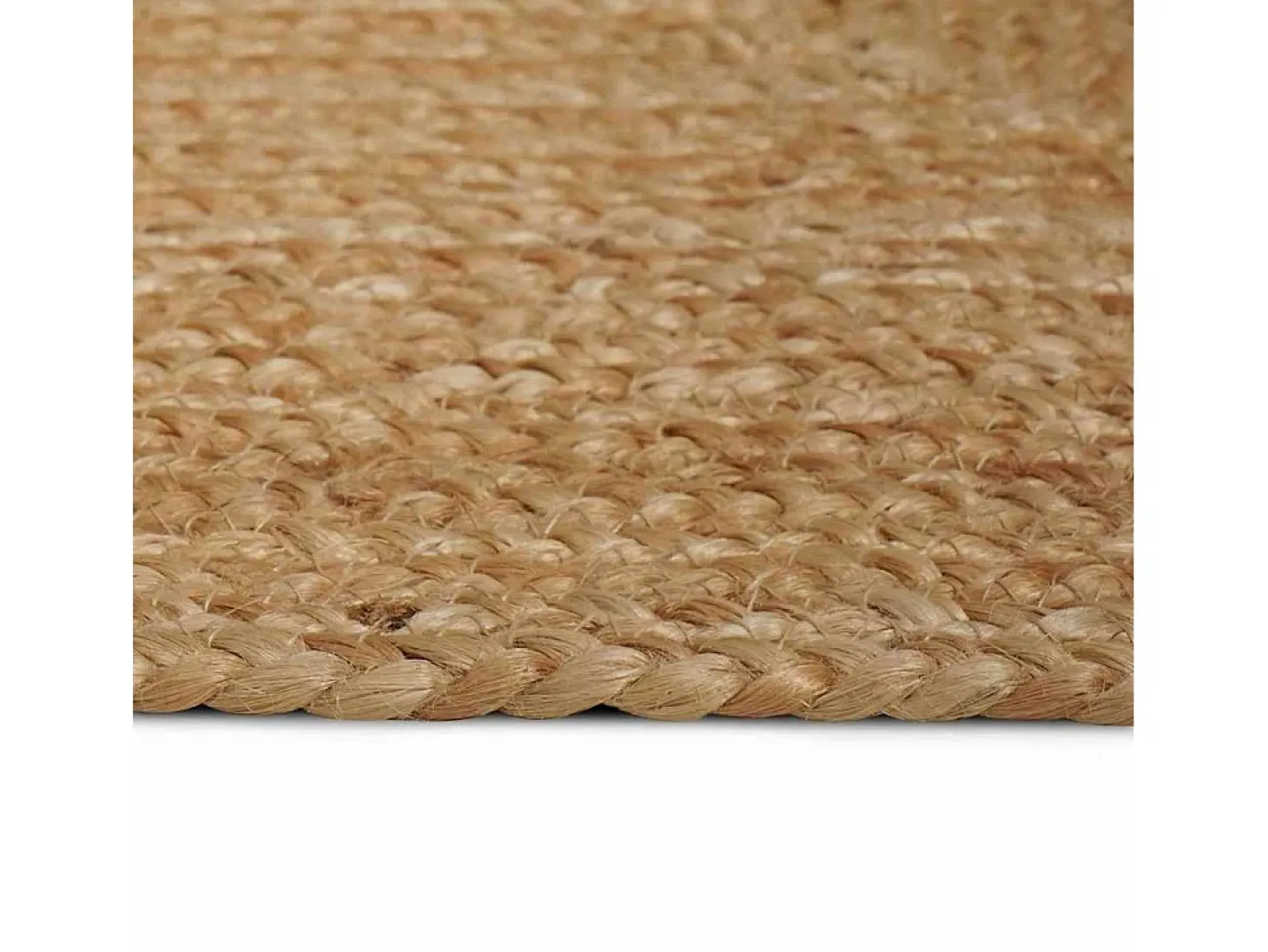 Alfombra beige 80 x 200 cm Yute