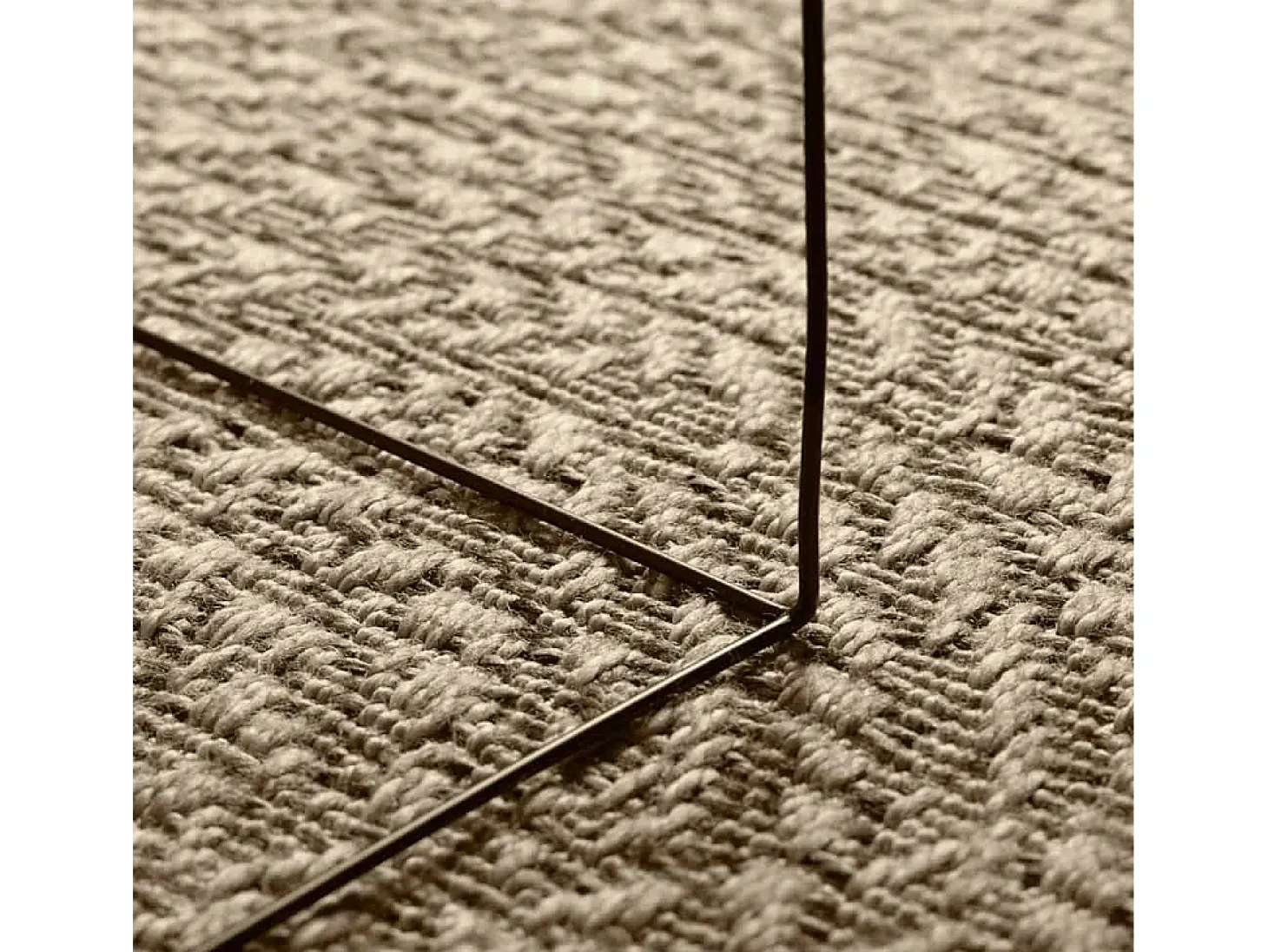 Alfombra beige ZIZUR 200x290 cm efecto yute para interior y exterior