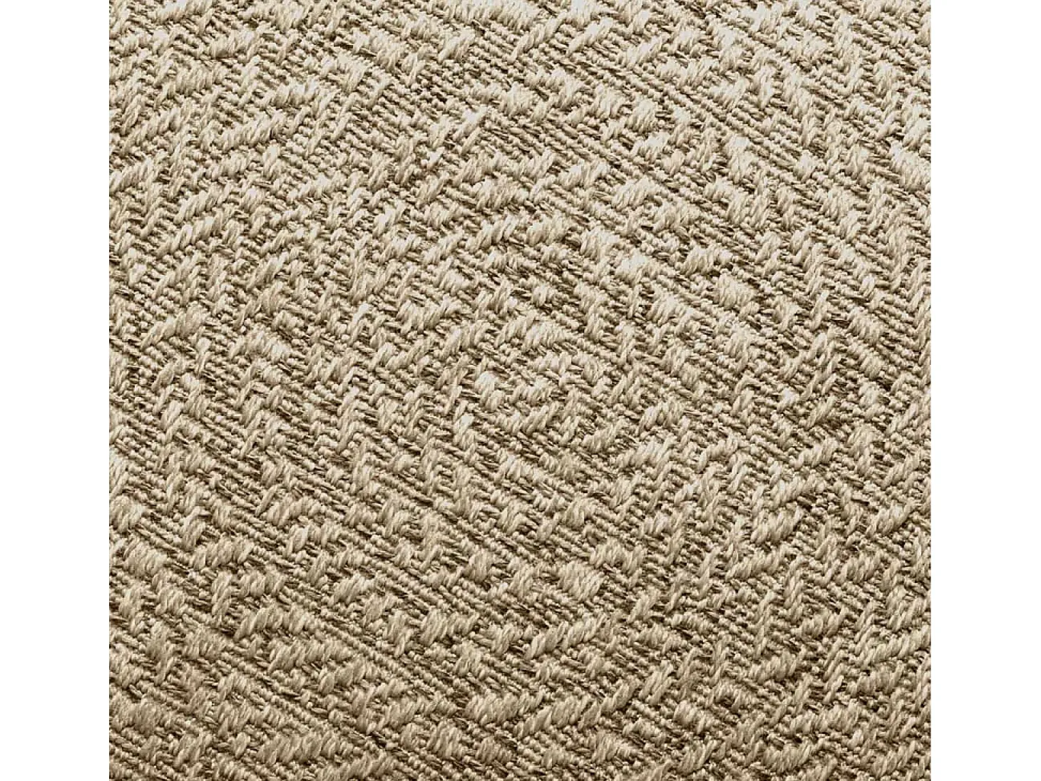 Alfombra beige ZIZUR 200x290 cm efecto yute para interior y exterior