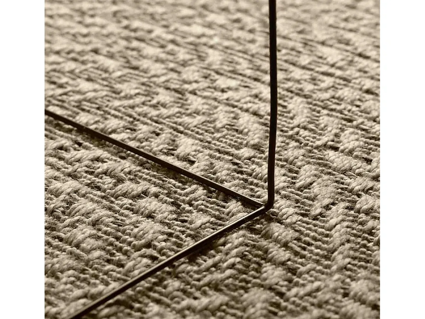 Alfombra beige ZIZUR 80x150 cm efecto yute interior exterior