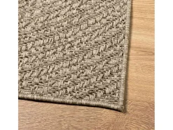 Alfombra beige ZIZUR 240x340 cm efecto yute para interior y exterior