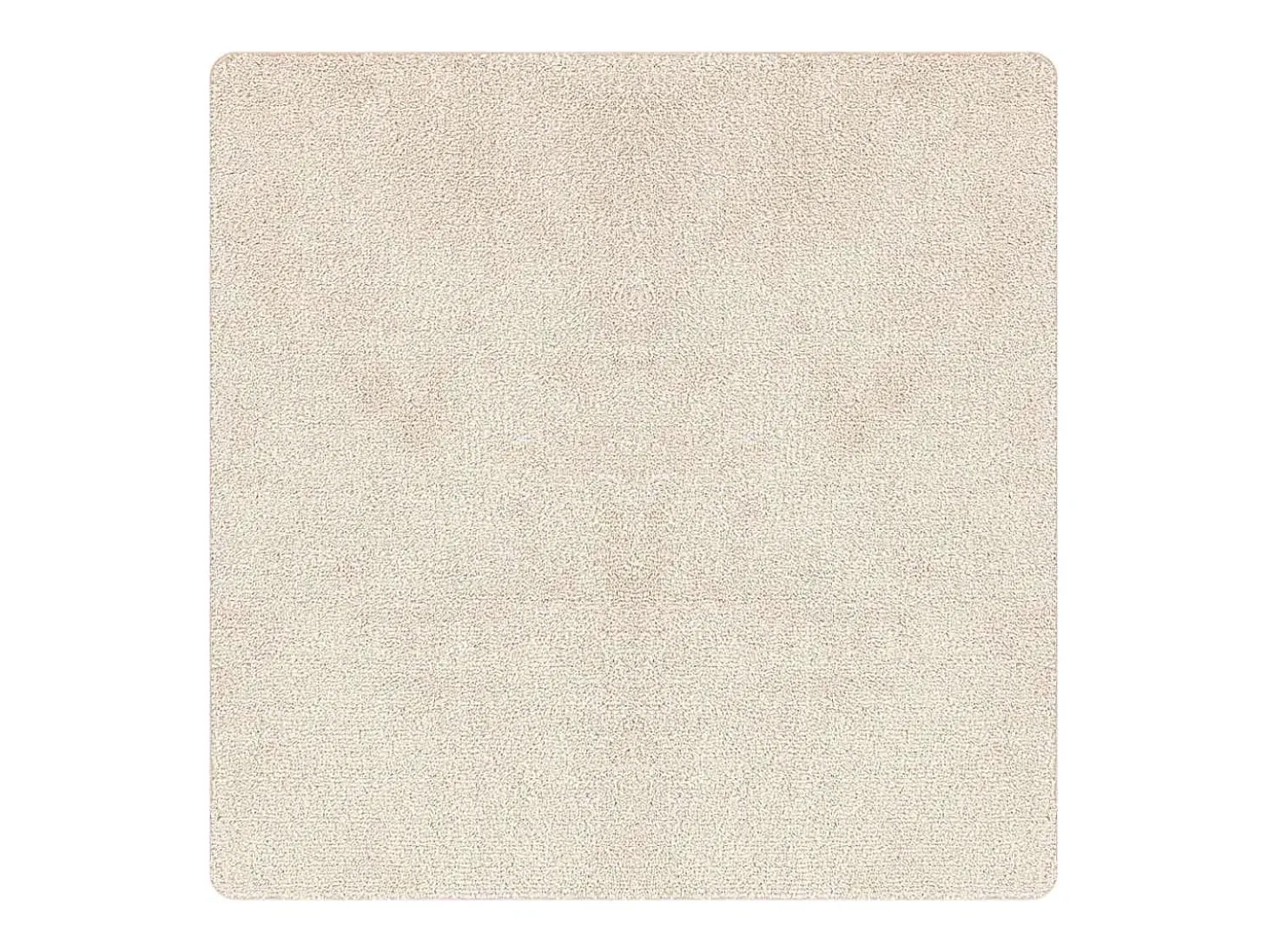 Alfombra Crema 120 x 120 cm Polipropileno