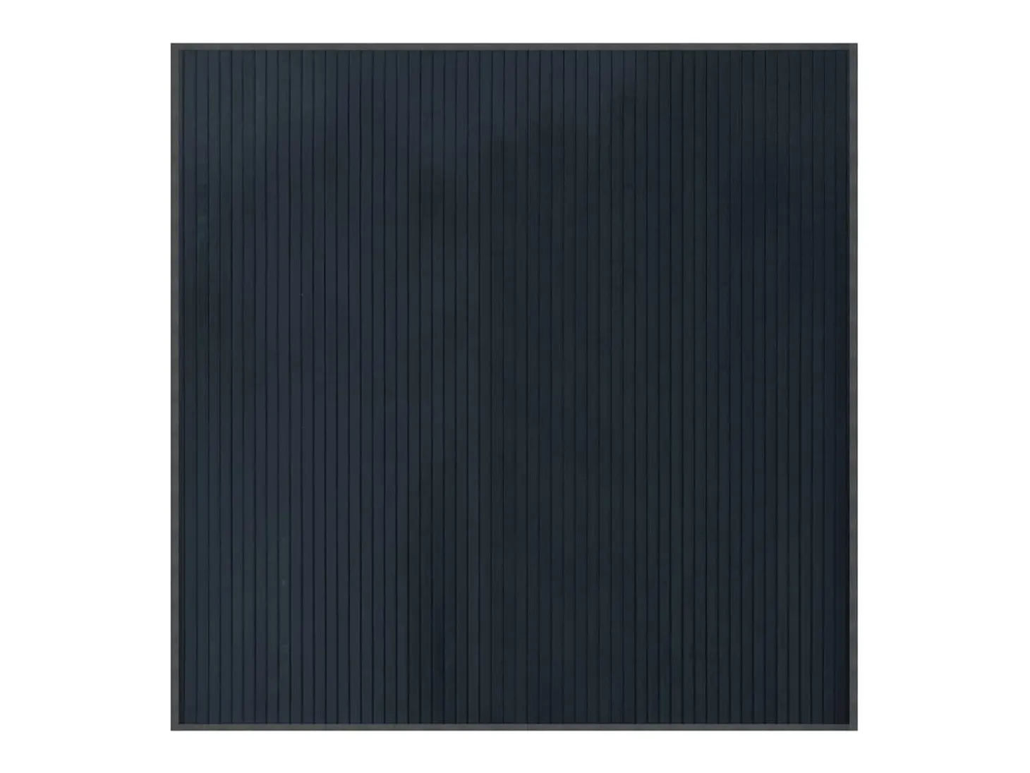 Alfombra cuadrada gris 100x100 cm bambú