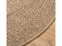 Alfombra de 90 cm con aspecto de yute, para interior y exterior
