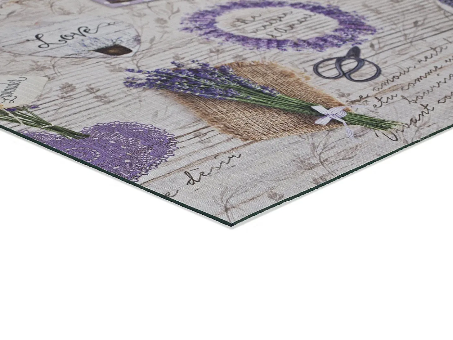Alfombra de cocina - Diseños de lavanda - violeta - 52 x 100 cm - SPRINTY