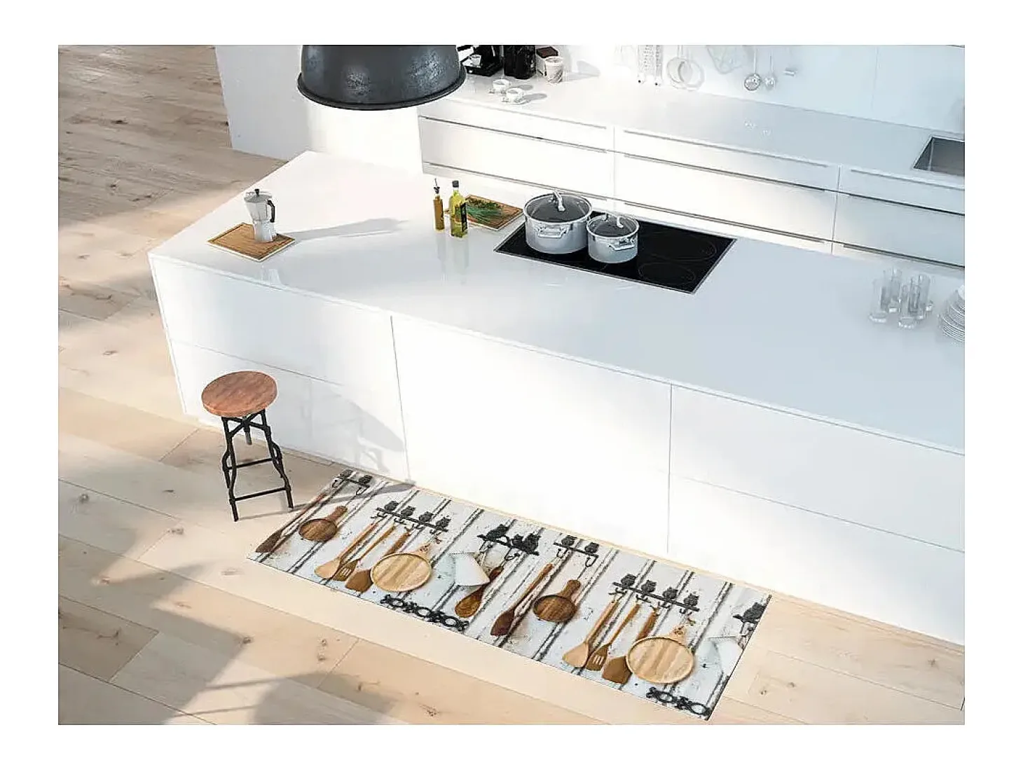 Alfombra de cocina - diseños con cocina - multicolor - 52 x 100 cm - RICCI