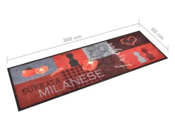Alfombra de cocina lavable Tomatoes 60x300 cm ES306211