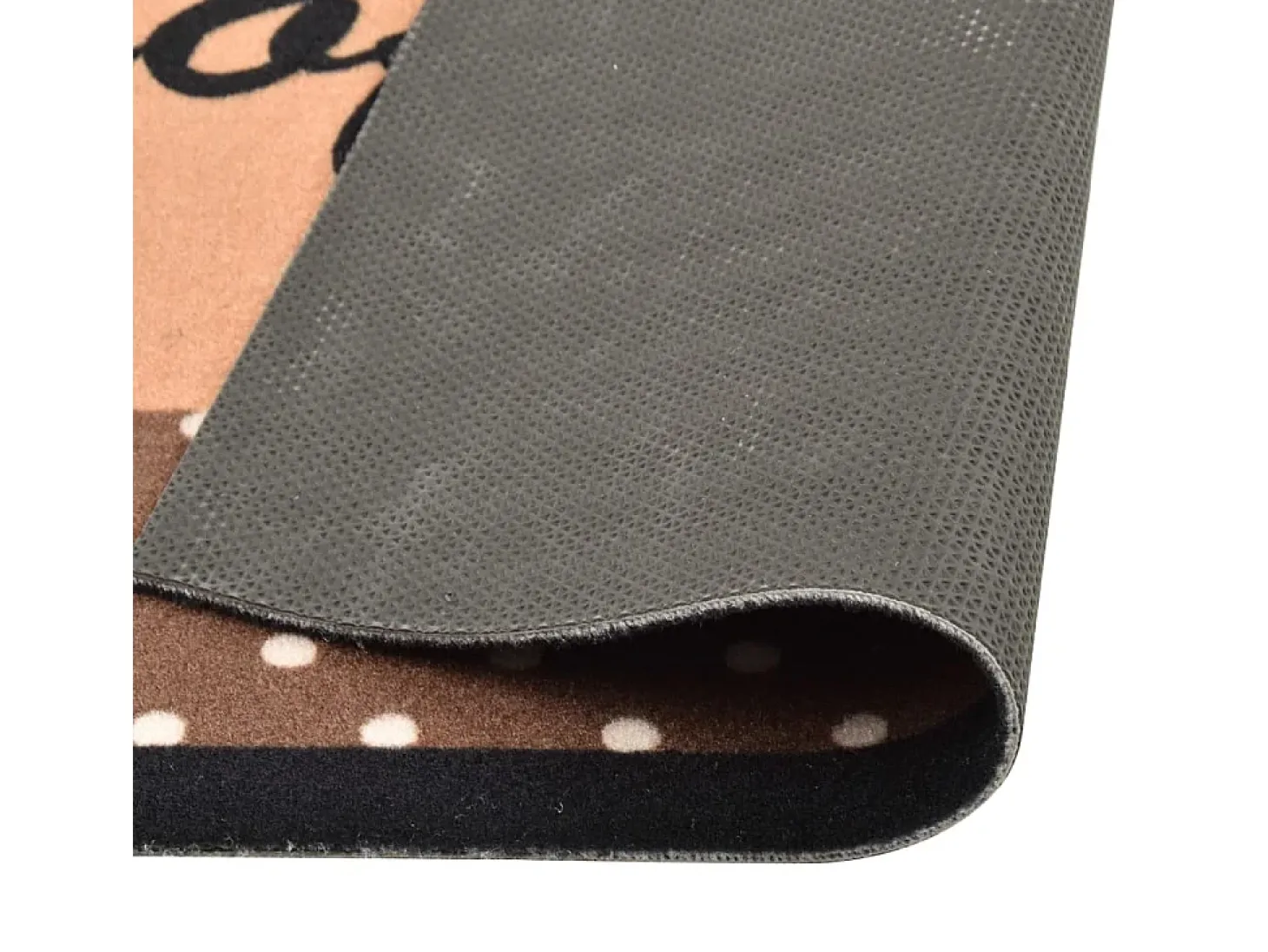 Alfombra de cocina lavable Coffee marrón 60x180 cm ES252523