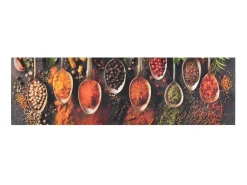 Alfombra de cocina lavable terciopelo cuchara especias 45x150cm ES187808