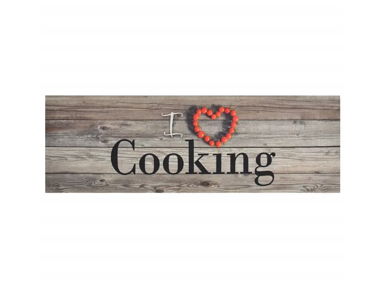 Alfombra de cocina lavable terciopelo cooking gris 60x180 cm ES802532