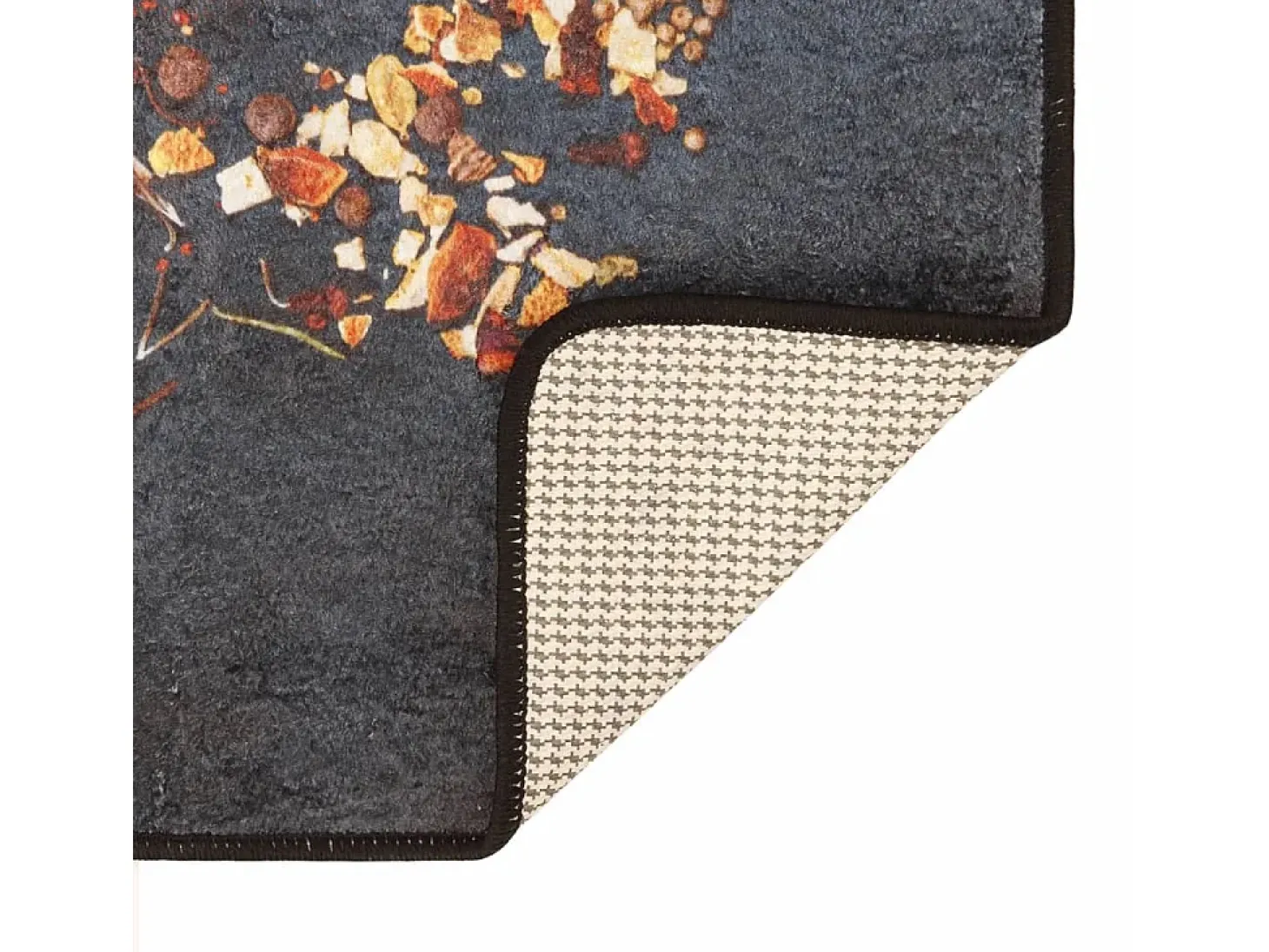 Alfombra de cocina multicolor 60x180 cm lavable antideslizante