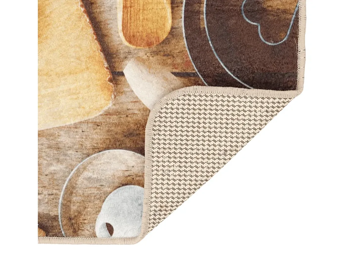 Alfombra de cocina multicolor 60x180 cm lavable antideslizante
