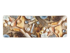 Alfombra de cocina multicolor 60x180 cm lavable antideslizante