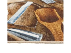 Alfombra de cocina multicolor 60x180 cm lavable antideslizante
