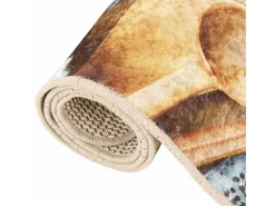 Alfombra de cocina multicolor 60x180 cm lavable antideslizante