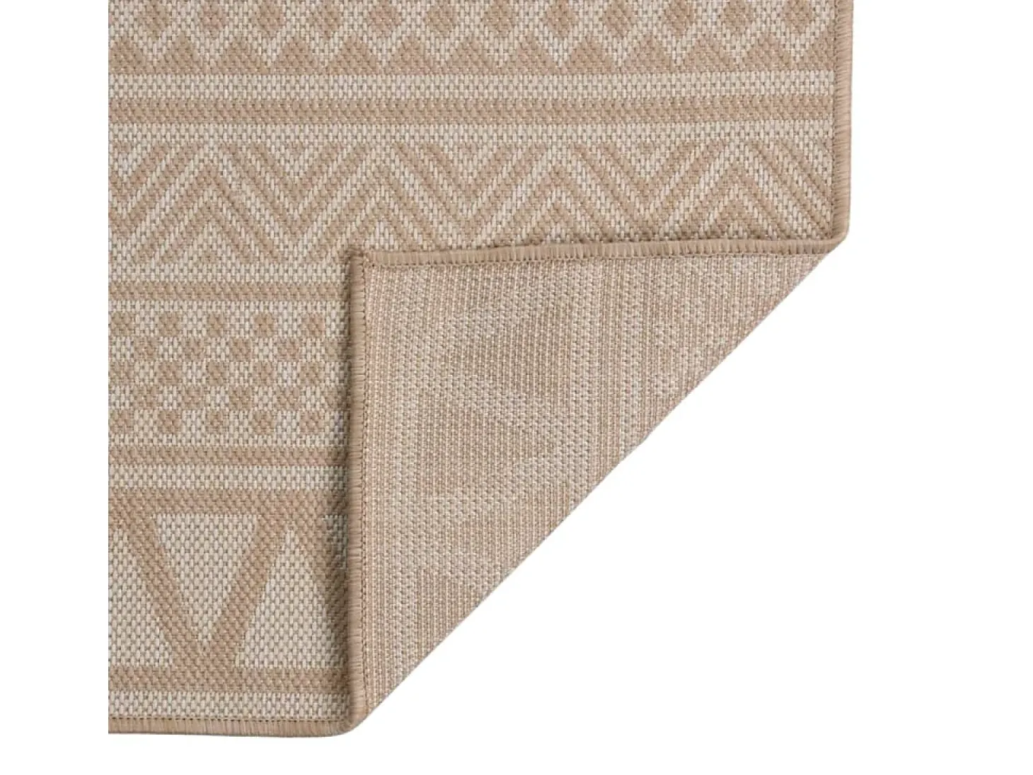 Alfombra de exterior de tejido plano 200x280 cm Rayas marrones
