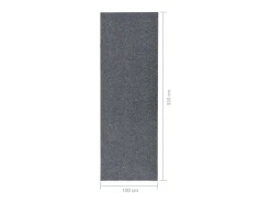 Alfombra de pasillo atrapa suciedad 100x350 cm gris