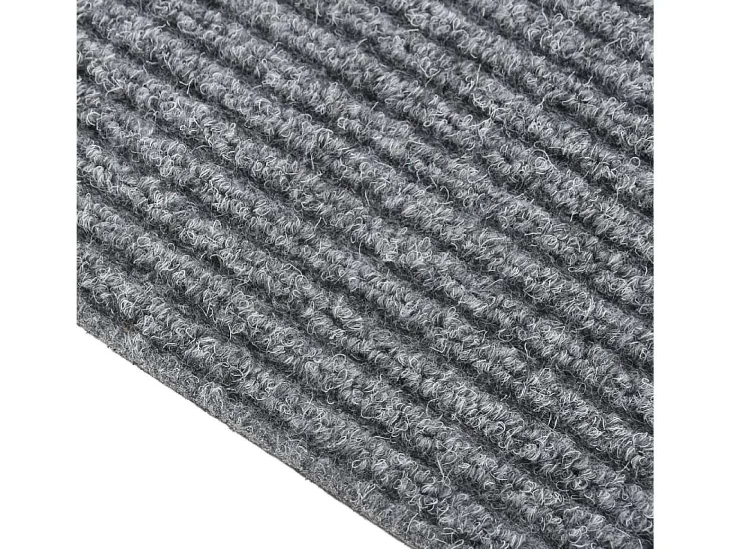 Alfombra de pasillo atrapa suciedad 100x200 cm gris