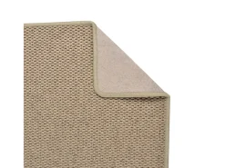 Alfombra de pasillo efecto sisal arena 80x200 cm