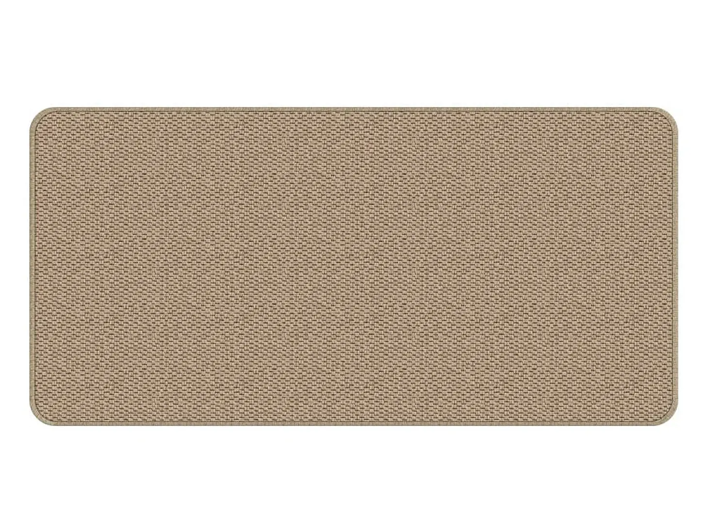 Alfombra de pasillo efecto sisal arena 50x100 cm