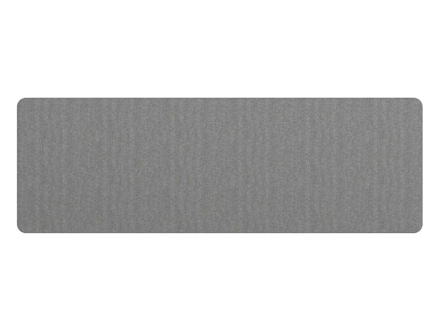Alfombra de pasillo gris 60x180 cm