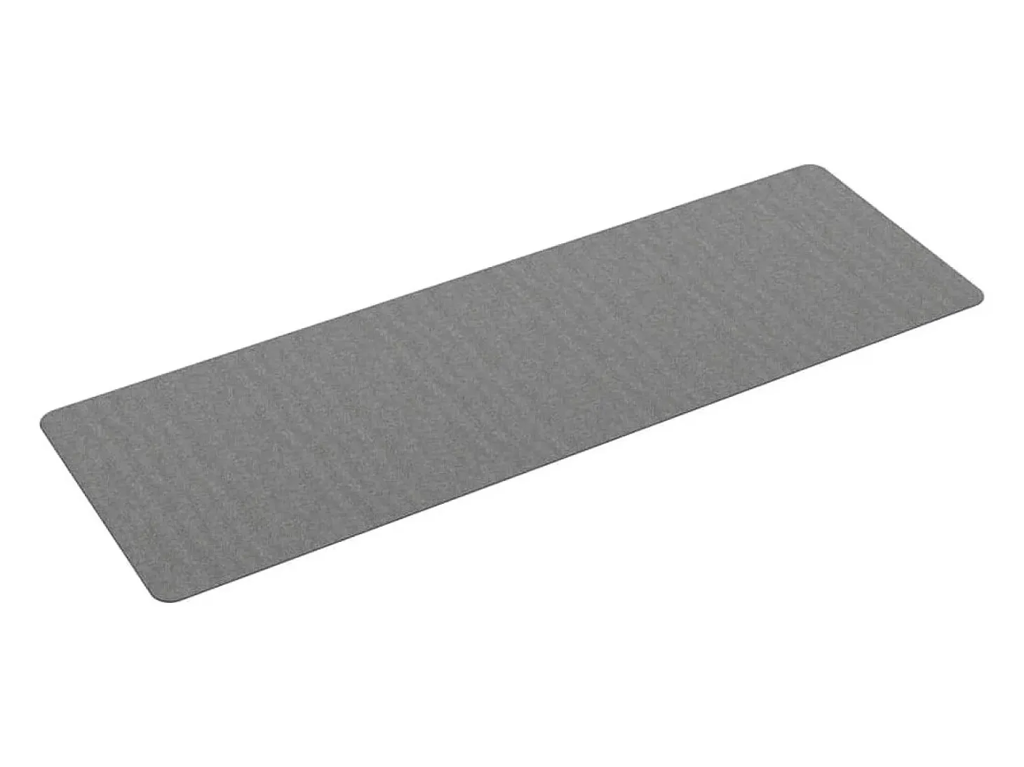 Alfombra de pasillo gris 60x180 cm