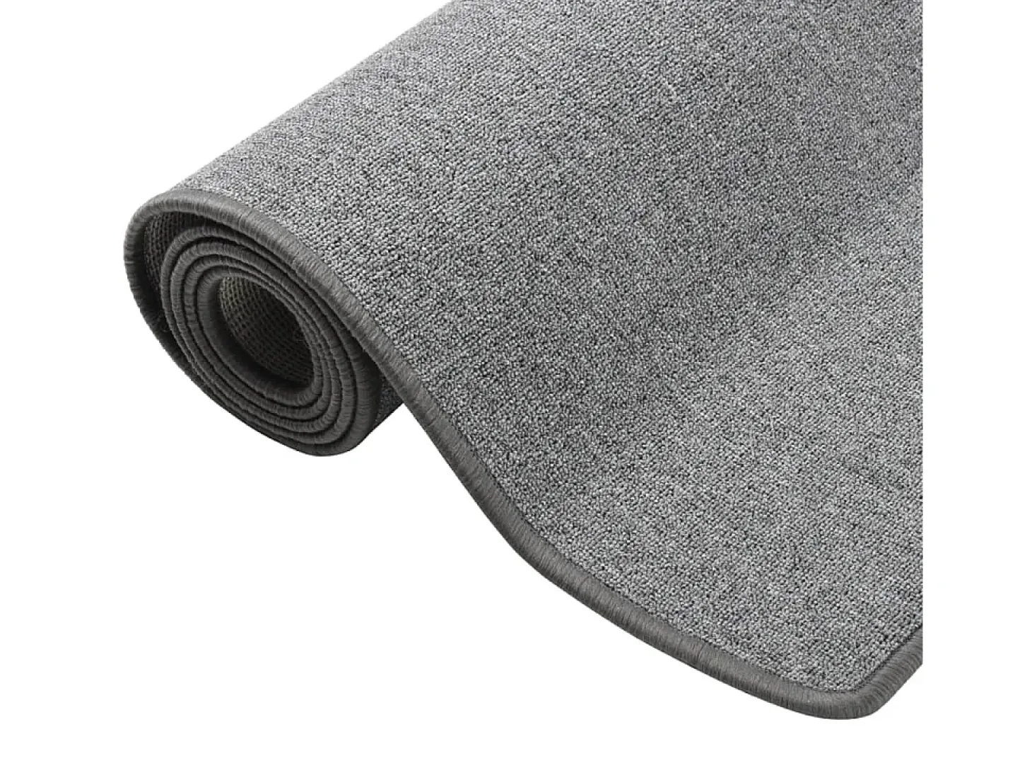 Alfombra de pasillo gris oscuro 80x400 cm