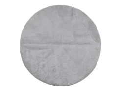 Alfombra de pelo corto IZA estilo escandinavo gris Ø 80 cm