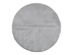Alfombra de pelo corto IZA estilo escandinavo gris Ø 120 cm
