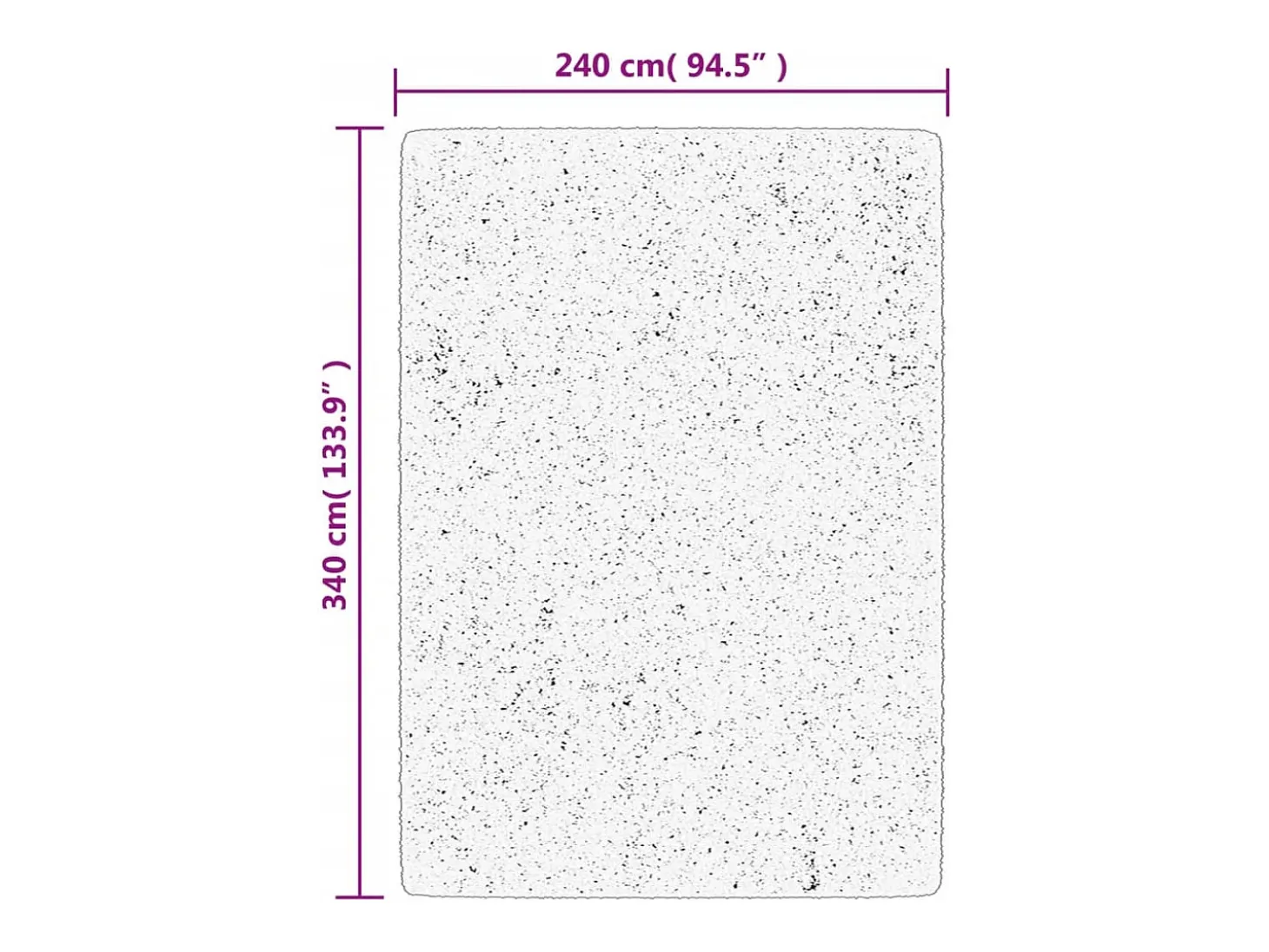 Alfombra de pelo corto OVIEDO beige 240x340 cm