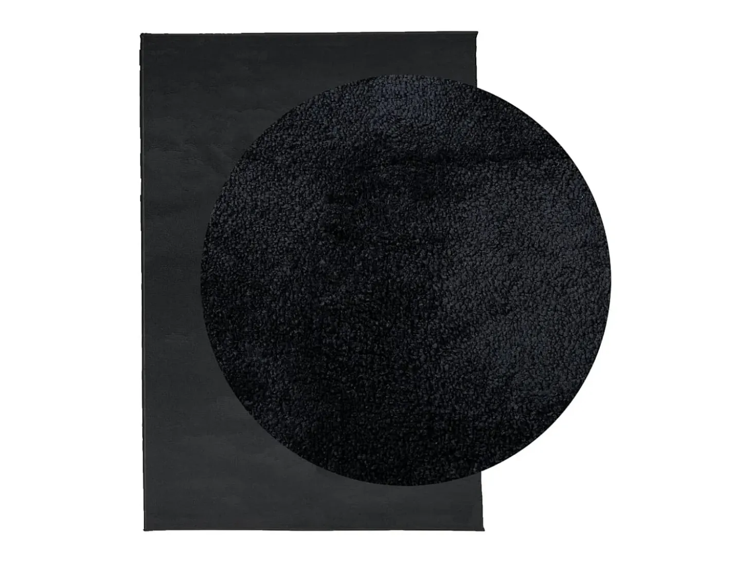 Alfombra de pelo corto OVIEDO negra 200x280 cm