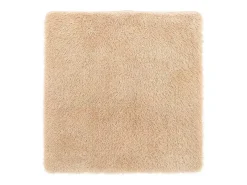 Alfombra de pelo largo beige NAVARRA 240x240 cm poliéster
