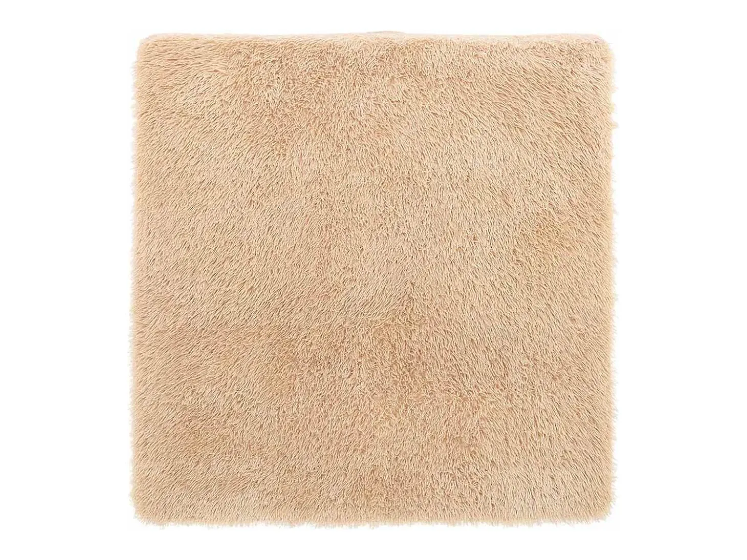 Alfombra de pelo largo beige NAVARRA 240x240 cm poliéster