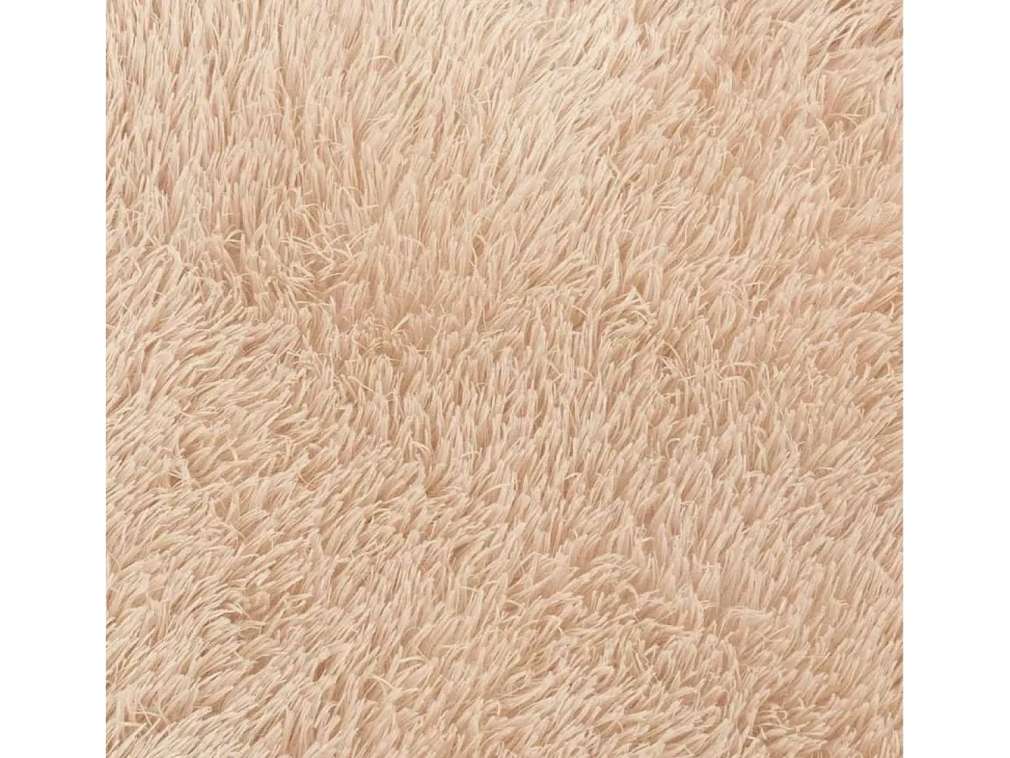 Alfombra de pelo largo beige NAVARRA 240x240 cm poliéster