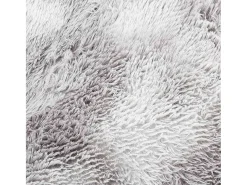 Alfombra de pelo largo gris plata NAVARRA 240x340 cm