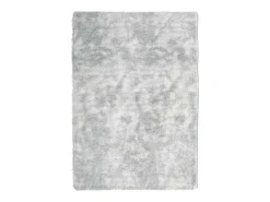 Alfombra de pelo largo gris plata NAVARRA 240x340 cm