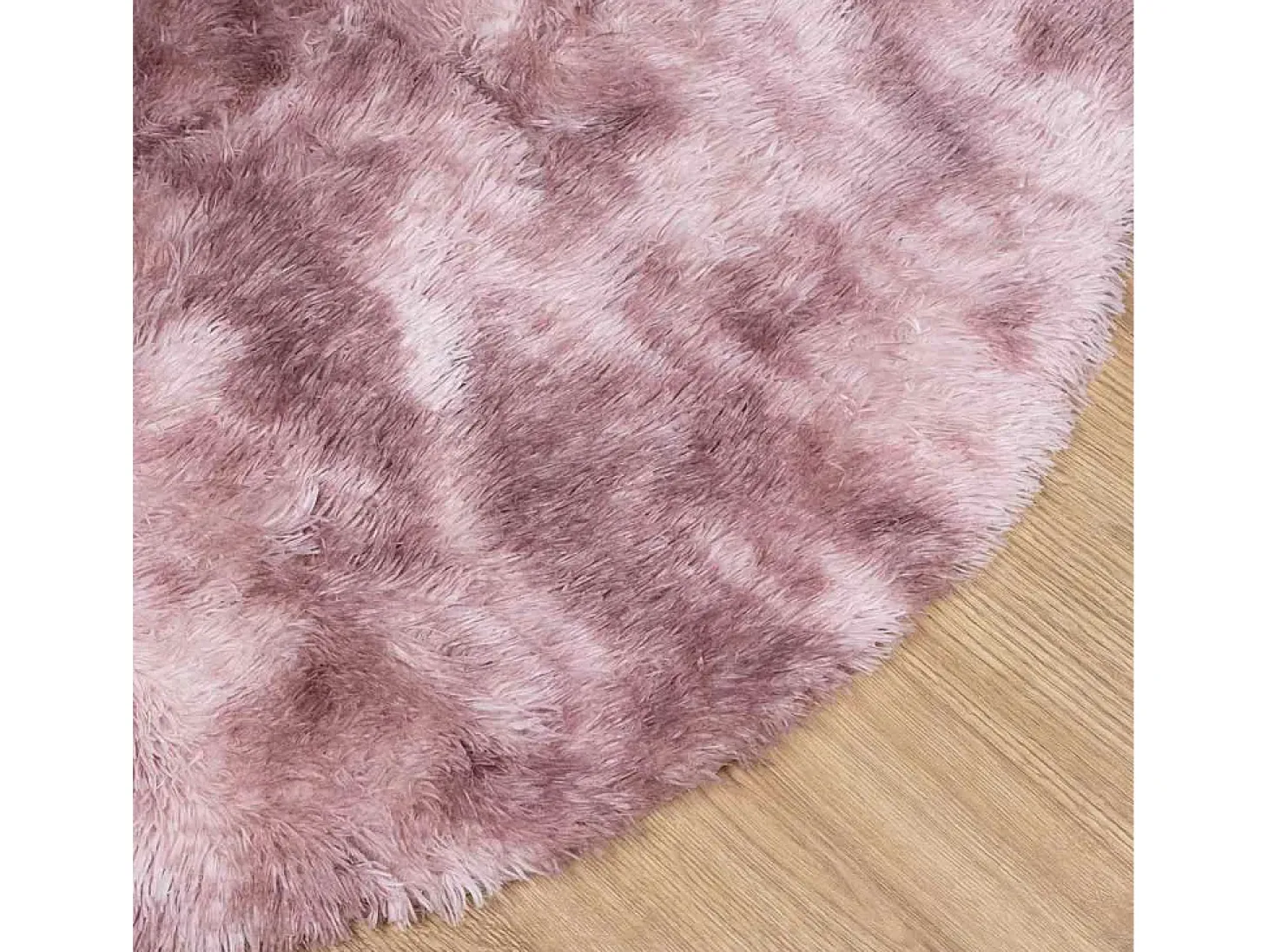 Alfombra de pelo largo NAVARRA rosa empolvado 160x160 cm
