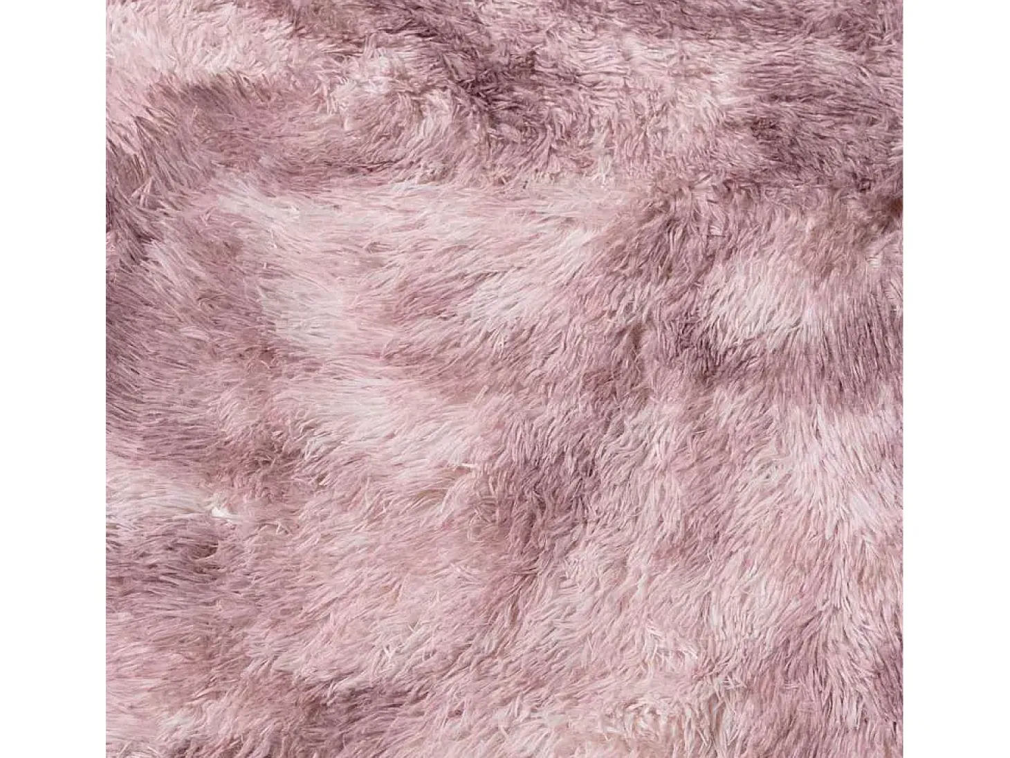Alfombra de pelo largo NAVARRA rosa empolvado 160x160 cm